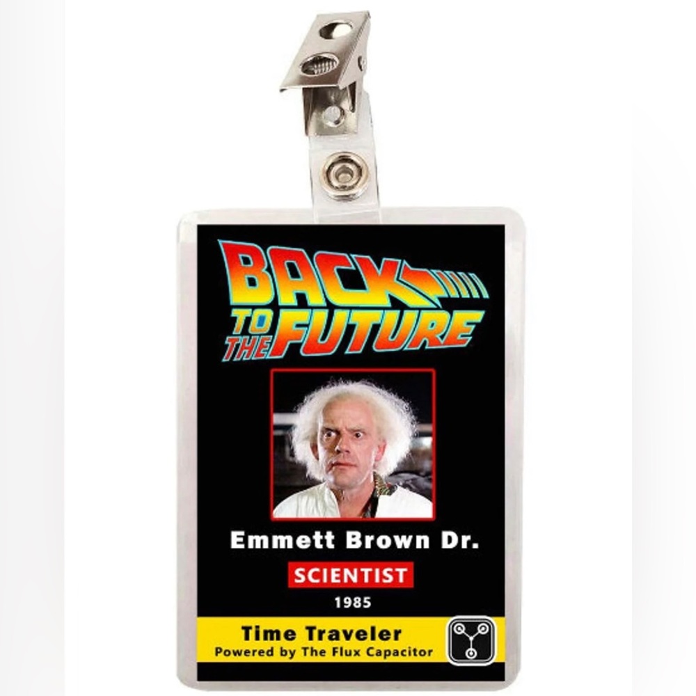Back To The Future Doc Emmett Brown ID Badge